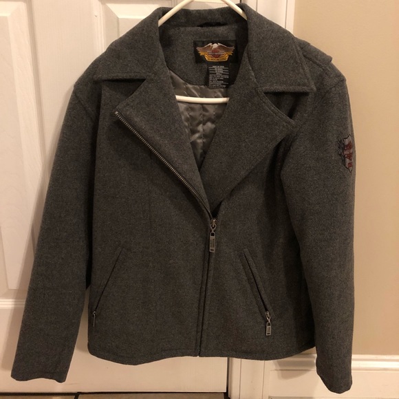 Harley davidson wool deals jacket